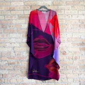 NWOT Kaftko x Ross Matthews Kiss Kiss Kaftan